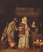 TERBORCH, Gerard The Letter (mk08) oil painting on canvas